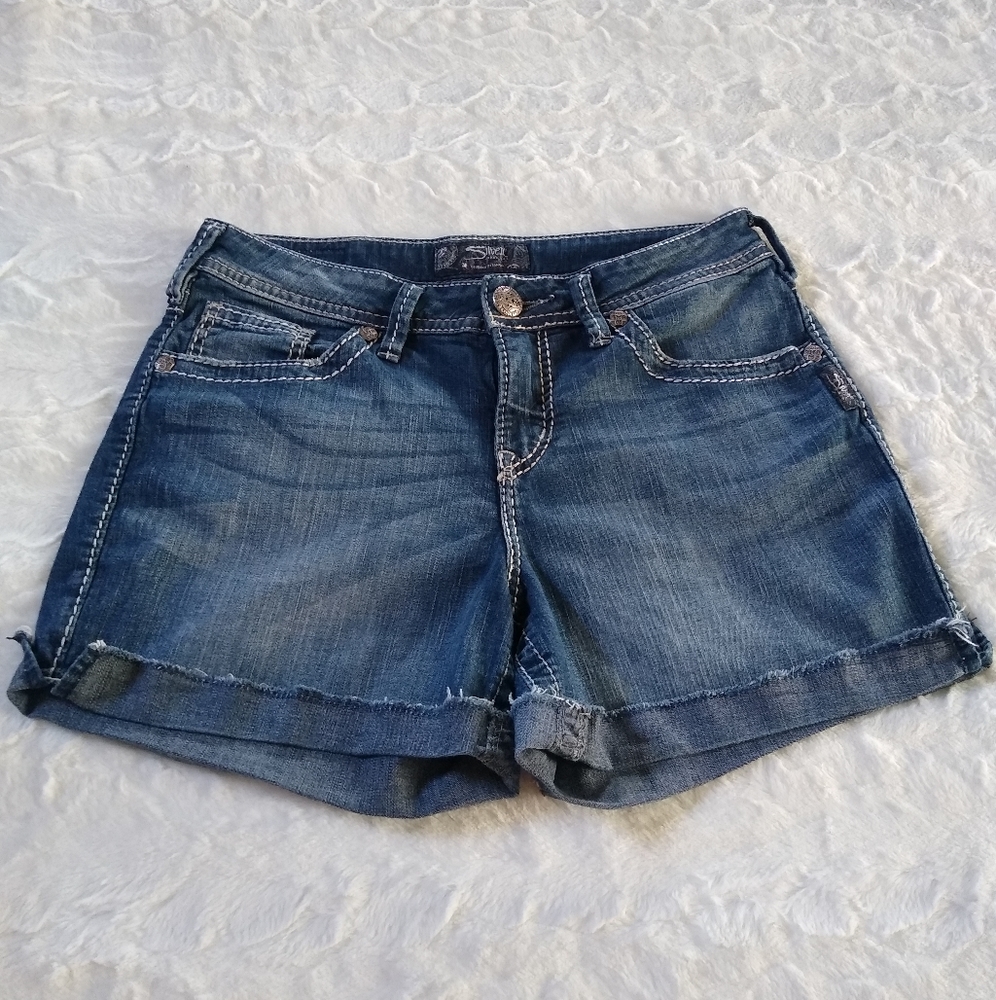 Silver Natsuki Shorts - Picture 2 of 8